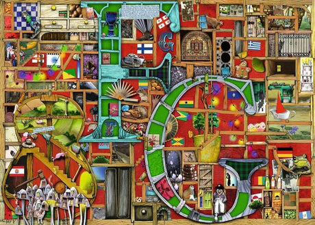 Ravensburger Awesome Alphabet F & G 1000pc Puzzle