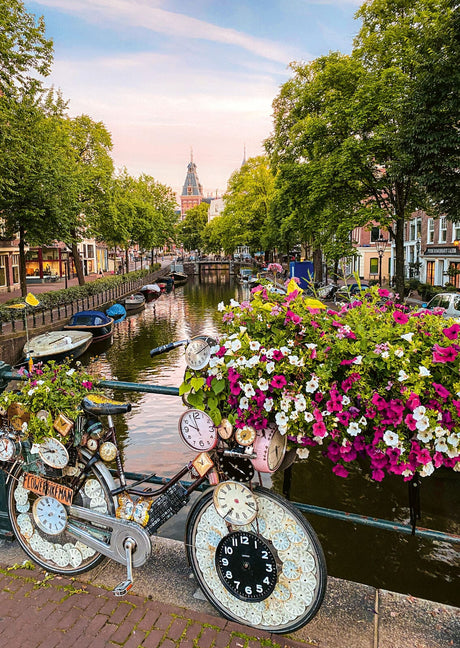 Ravensburger Bicycle and Flowers in Amsterdam 1000 Pieces