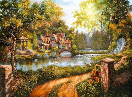 Ravensburger Cottage by the River 500pc Puzzle