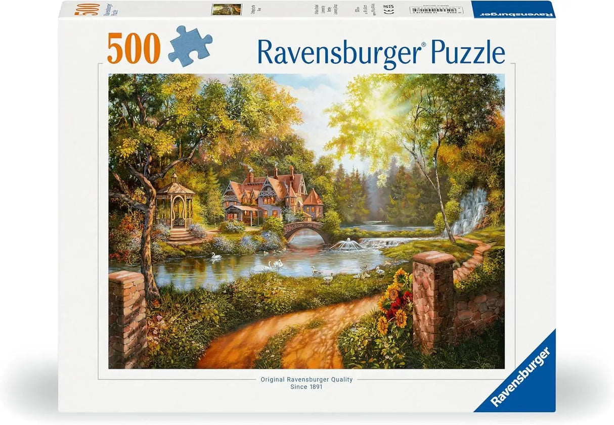 Ravensburger Cottage by the River 500pc Puzzle