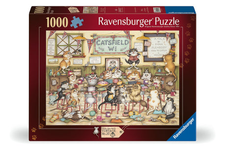 Ravensburger Crazy Cats at the WI puzzle packaging front of box