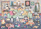 Ravensburger Crazy Cats Christmas Crackers Puzzle 1000 Piece