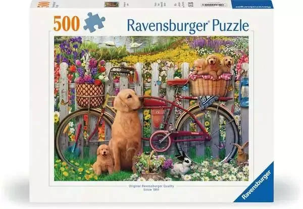 Ravensburger Cute Dogs in the Garden 500pc Puzzle