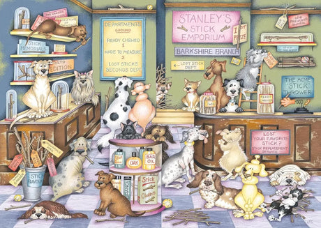 Ravensburger - Dapper Dogs No 2: Stanley Stick Emporium 1000pc Puzzle