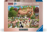 Ravensburger - Farm Cottage Puzzle 1000pc Puzzle