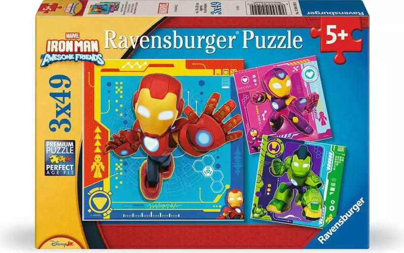 Ravensburger Iron Man & His Awesome Friends Puzzle 3x49 pieces