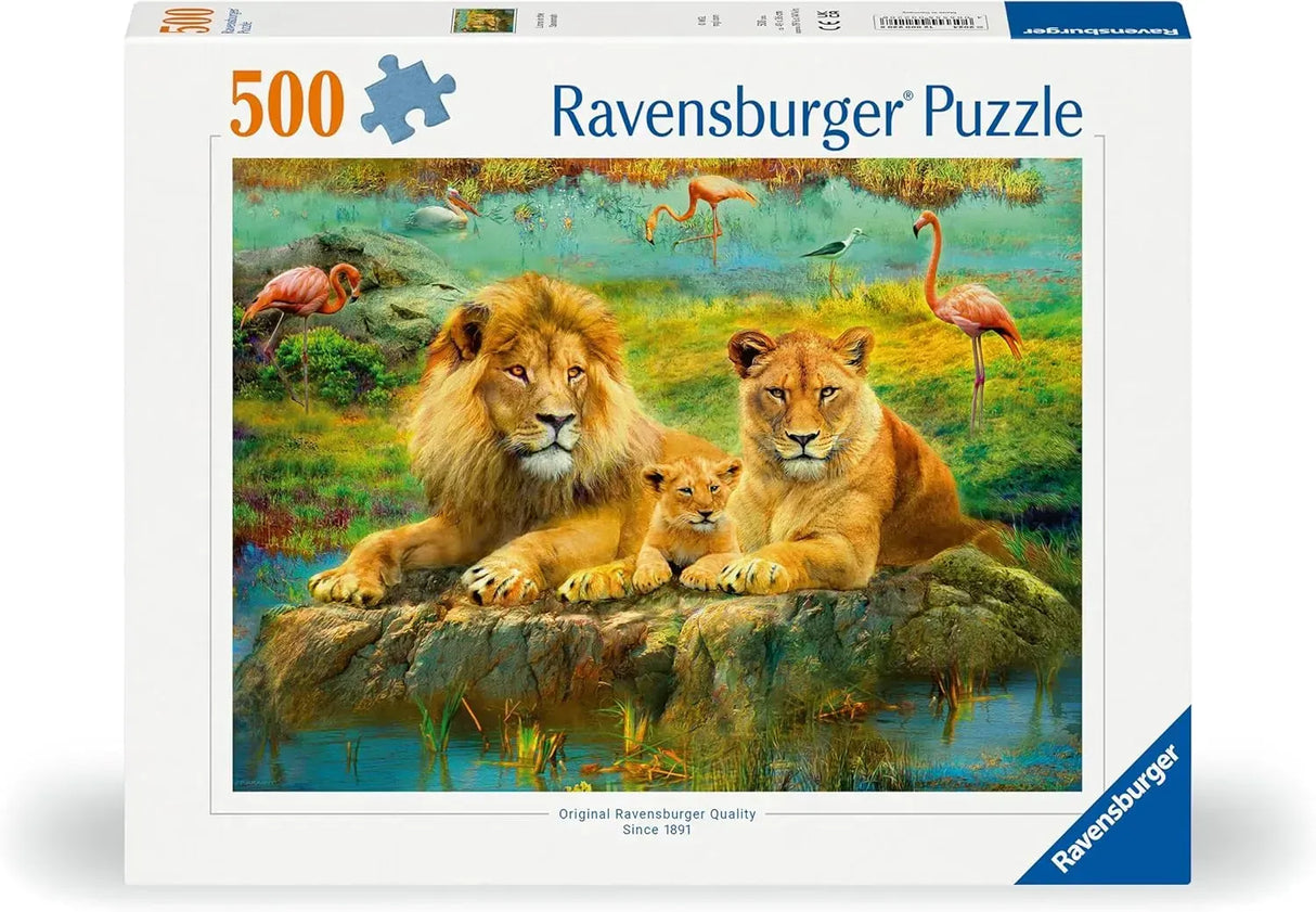 Ravensburger Lions in the Savanna 500pc Puzzle