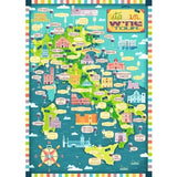 Ravensburger Map of Italy Wines 1000pc Puzzle