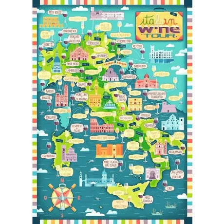 Ravensburger Map of Italy Wines 1000pc Puzzle