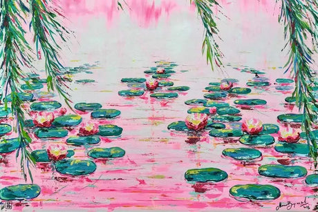Ravensburger Mauro Bergonzoli: Pink Water Lillies 4000pc Puzzle
