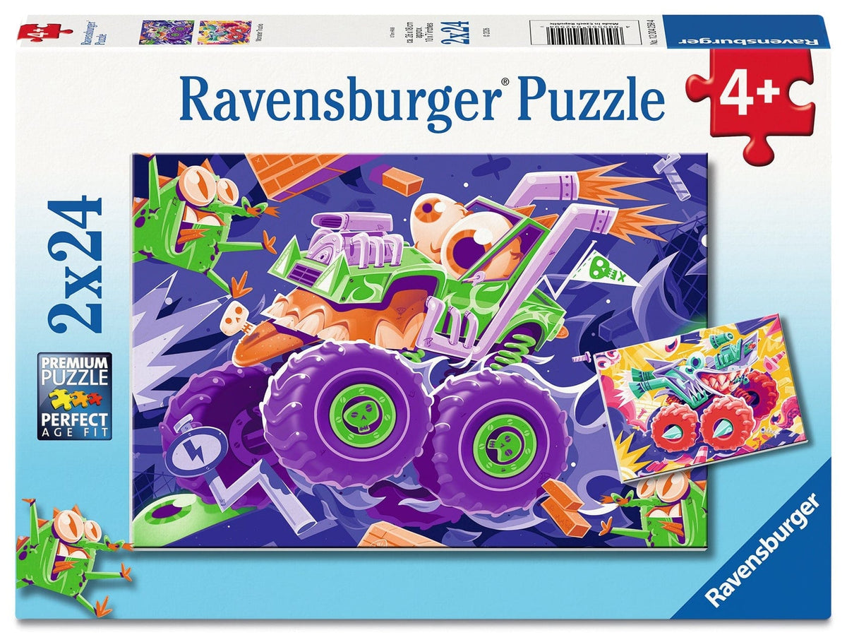 Ravensburger Monster Trucks puzzle packaging front of box