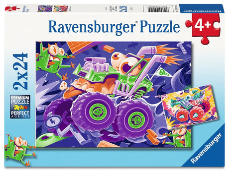 Ravensburger Monster Trucks puzzle packaging front of box