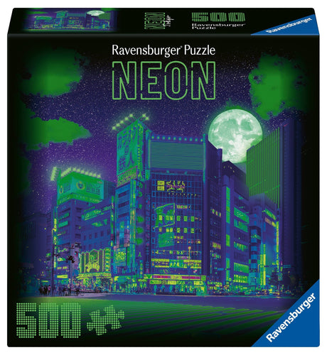 Ravensburger Neon Collection Tokyo puzzle packaging front of box