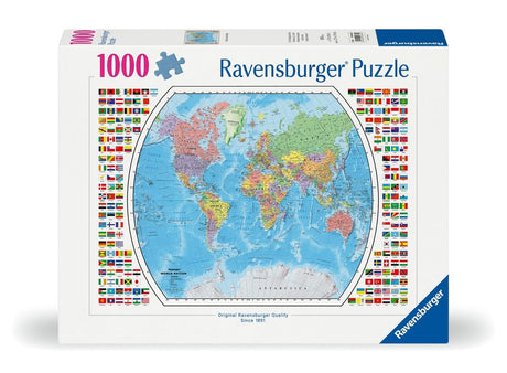 Ravensburger Political World Map 1000pc Puzzle - Hobbytech Toys