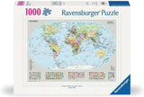 Ravensburger - Political World Map Puzzle 1000pc Puzzle