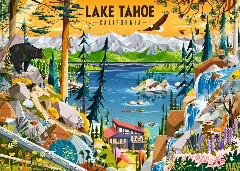 Ravensburger SacRed Lake Tahoe 1000pc Puzzle