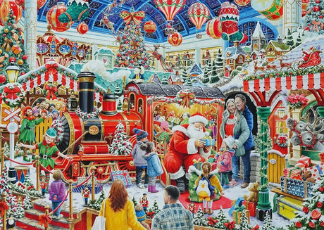 Ravensburger Santa's Steam Train Grotto 1000pc Puzzle