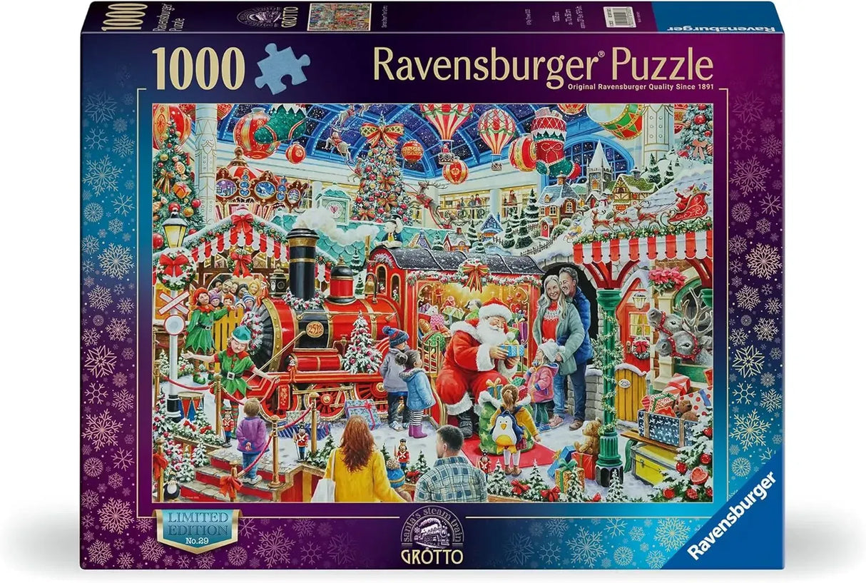 Ravensburger Santa's Steam Train Grotto 1000pc Puzzle