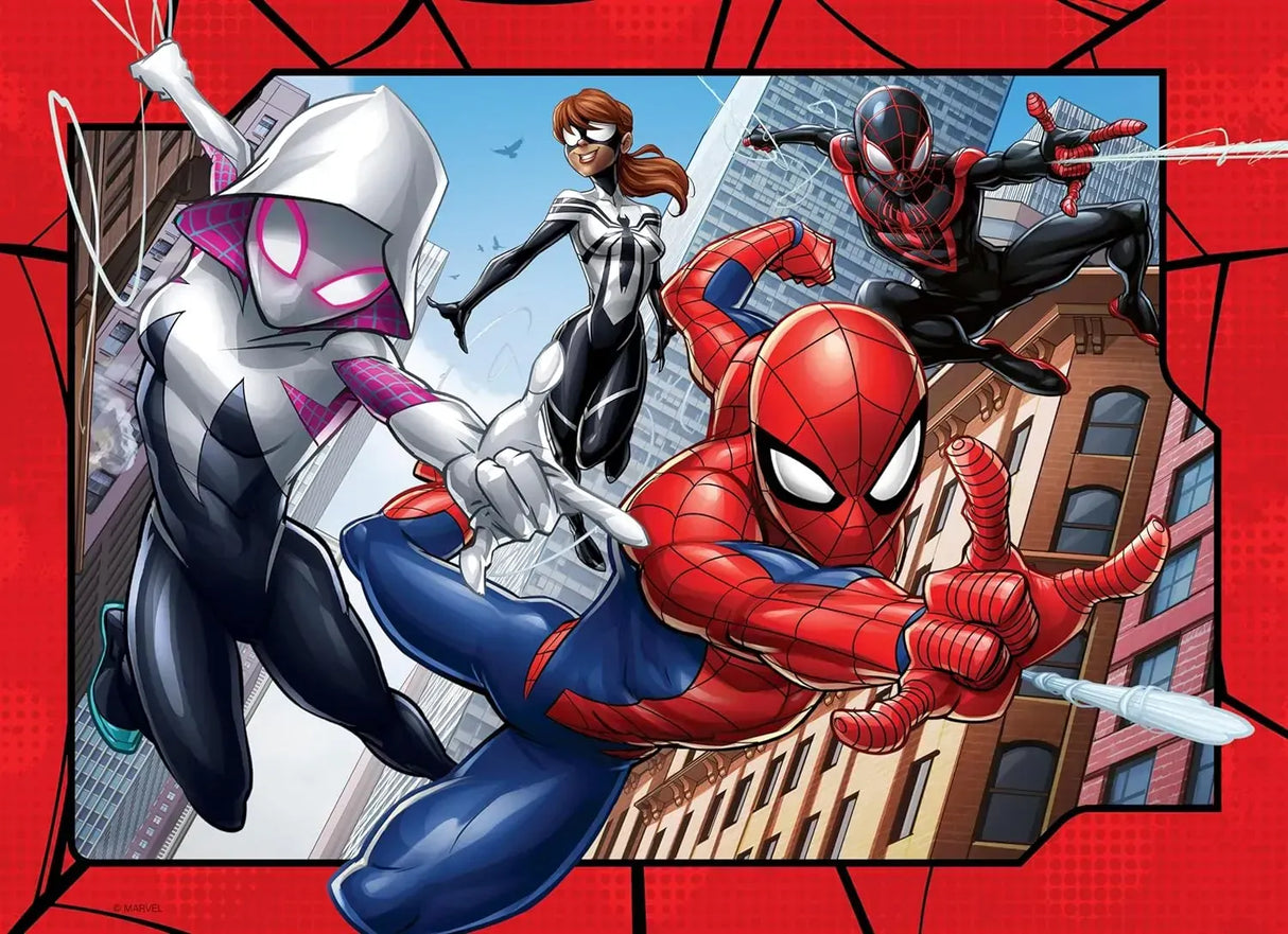 Ravensburger - Spider-Man Protector of New York 4x100 Puzzle