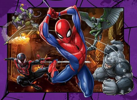 Ravensburger - Spider-Man Protector of New York 4x100 Puzzle
