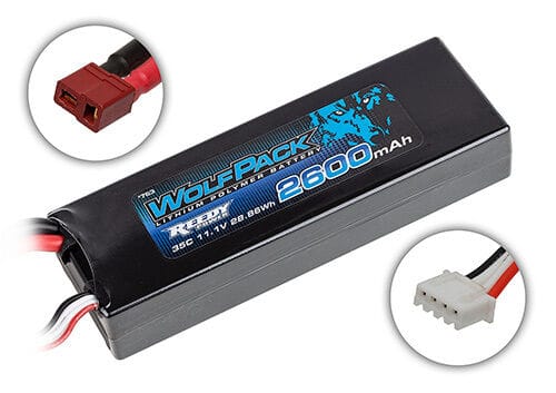 Reedy WolfPack LiPo 2600mAh 35C 11.1V, 28.86Wh, T-plug [0763]