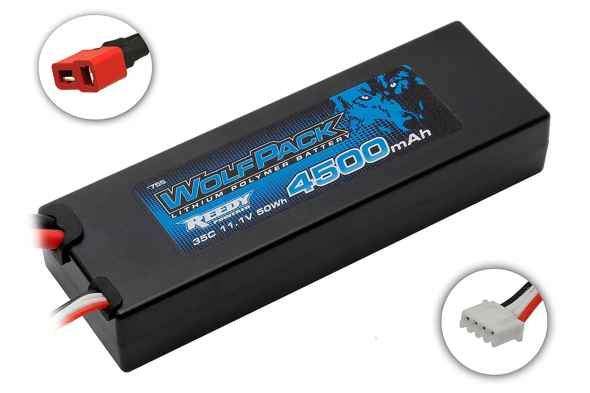 Reedy WolfPack LiPo 4500mAh 35C 11.1V battery 0755