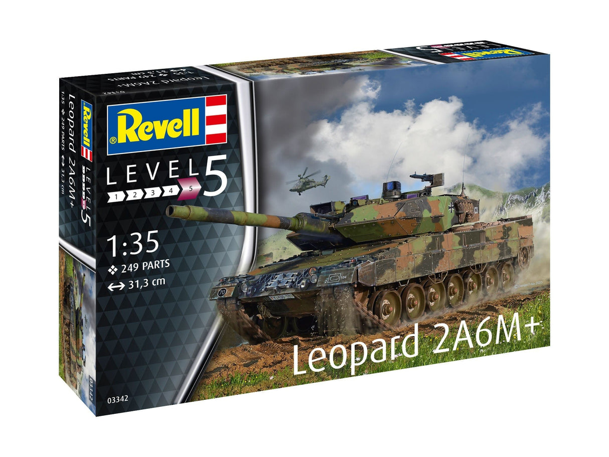 Revell 03342 1/35 Leopard 2 A6M+ Tank Plastic Model Kit - Hobbytech Toys