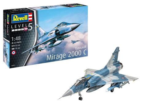 Revell 03813 1/48 Dassault Mirage 2000C Plastic Model Kit - Hobbytech Toys