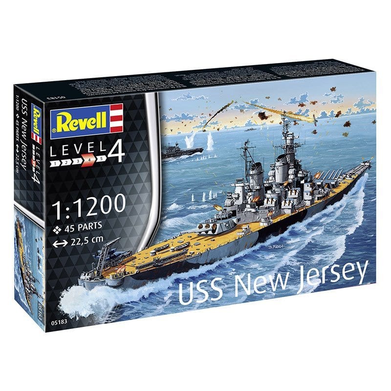 Revell 1/1200 Battleship USS New Jersey Plastic Model Kit [05183] - Hobbytech Toys
