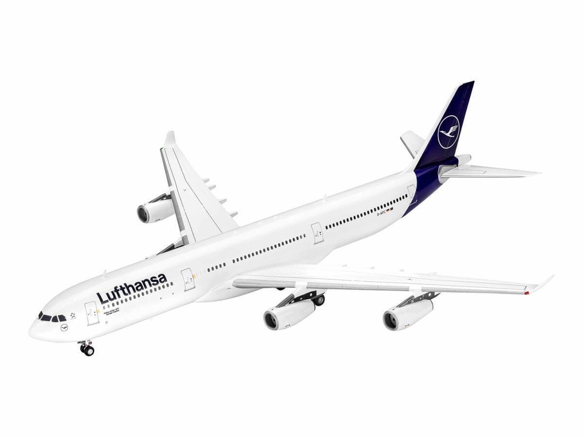 Revell 1/144 Airbus A340 - 300 Lufthansa New Livery Plastic Model Kit [03803] - Hobbytech Toys