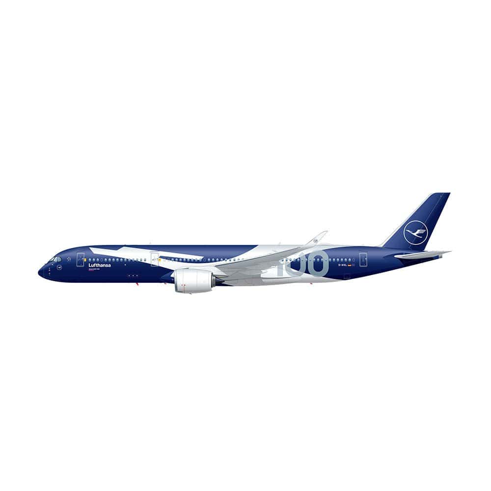 Revell 1/144 Gift Set A350-900 Lufthansa - 100 Years Plastic Model Kit