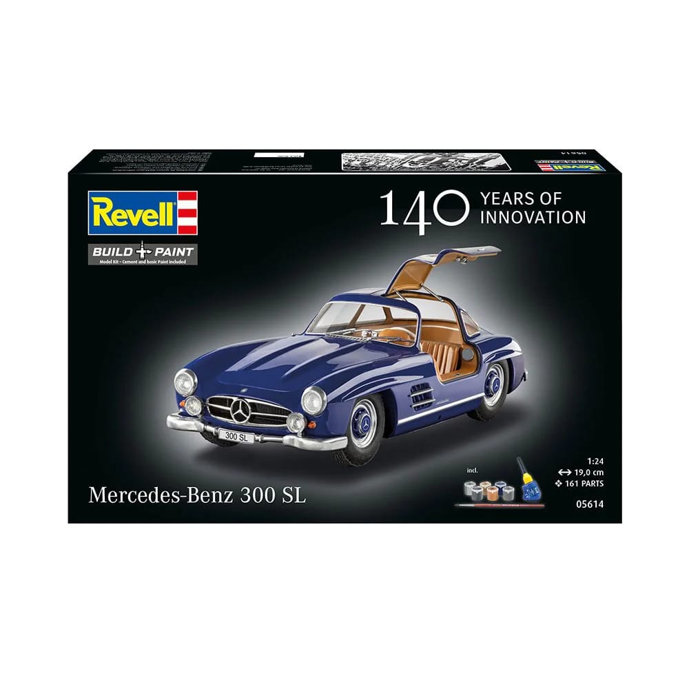 Revell 1/24 Gift Set Mercedes-Benz 300 SL 100 Years Plastic Model Kit [05614]