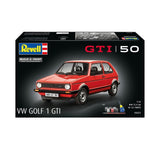 Revell 1/24 Gift Set Vw Golf 1 Gti - 50 Years Plastic Model Kit