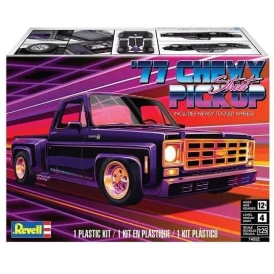 Revell 1/25 1977 Chevy Square Body Street Truck Plastic Model Kit [14552] - Hobbytech Toys