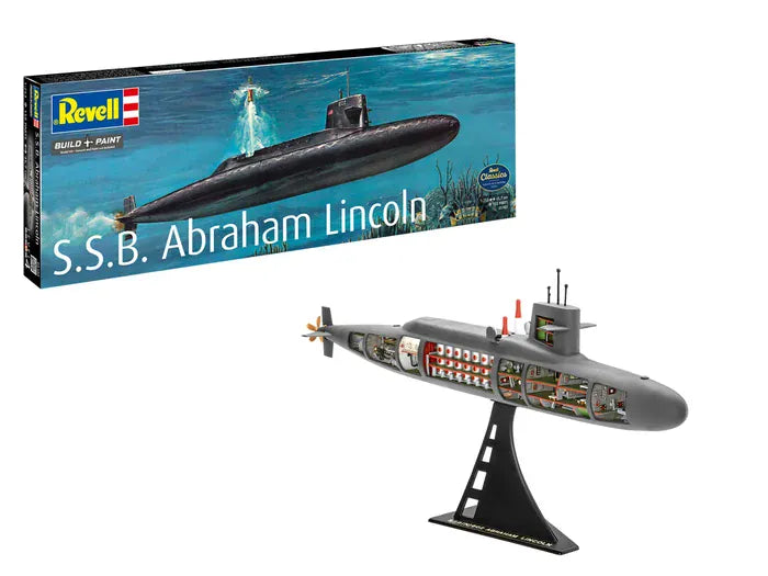 Revell 1/253 SSB Abraham Lincoln with Interior â€“ Plastic Model Kit [05185]