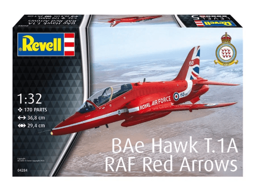 Revell 1/32 BAE Systems Hawk T.1A Red Arrows Plastic Model Kit [04284] - Hobbytech Toys