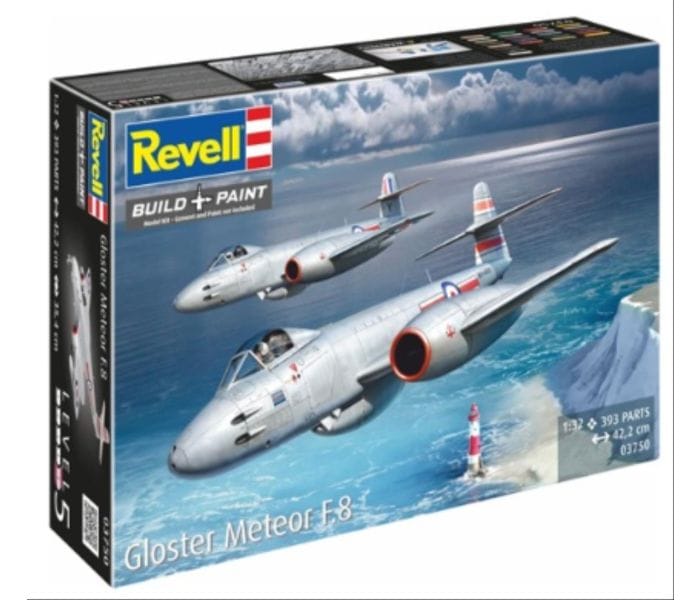 Revell 1/32 Gloster Meteor F.8 FR.9 plastic model kit 03750