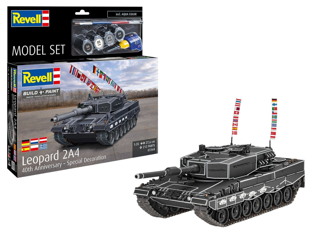 Revell 1/35 Leopard 2A4 40th Anniversary Model Set 63368