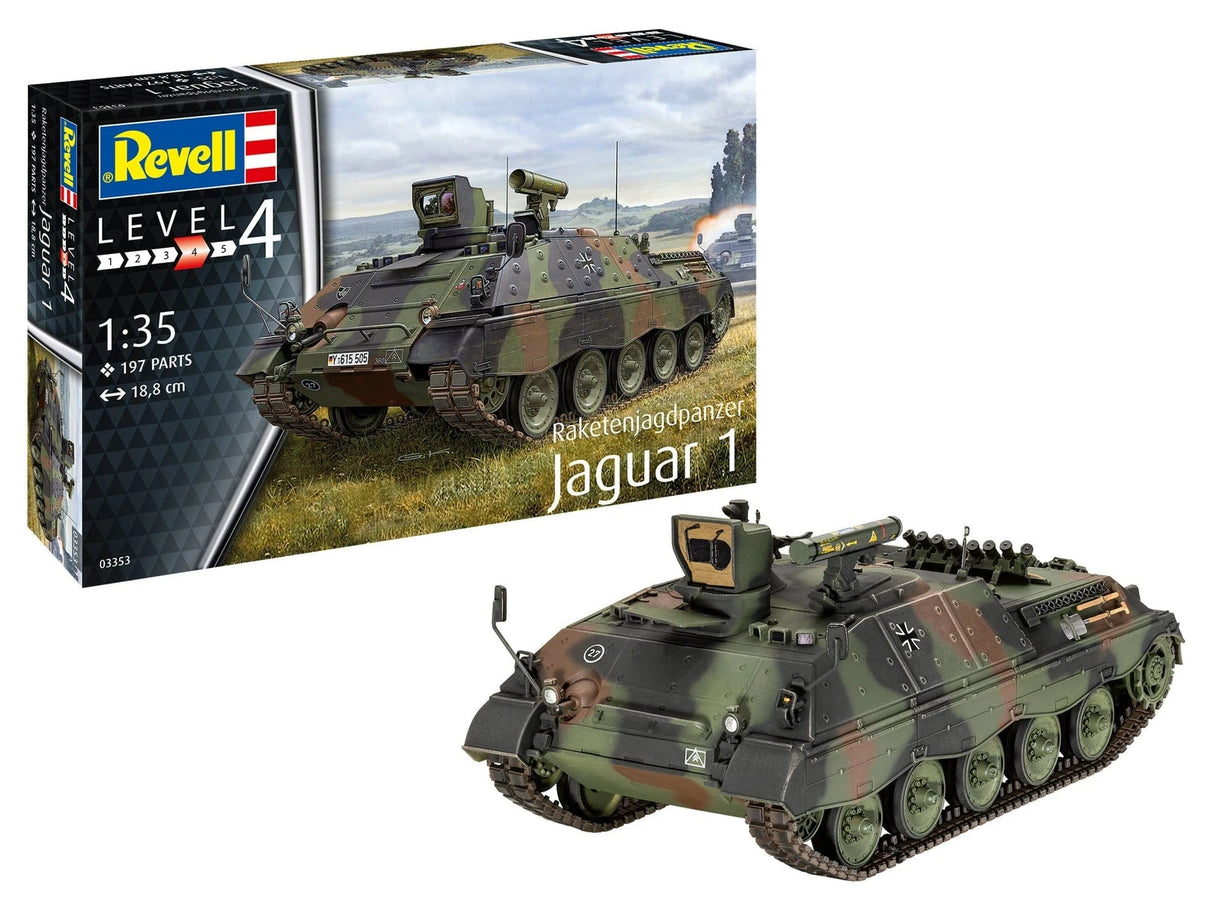 Revell 1/35 Raketenjagdpanzer Jaguar 1 Plastic Model Kit [03353] - Hobbytech Toys