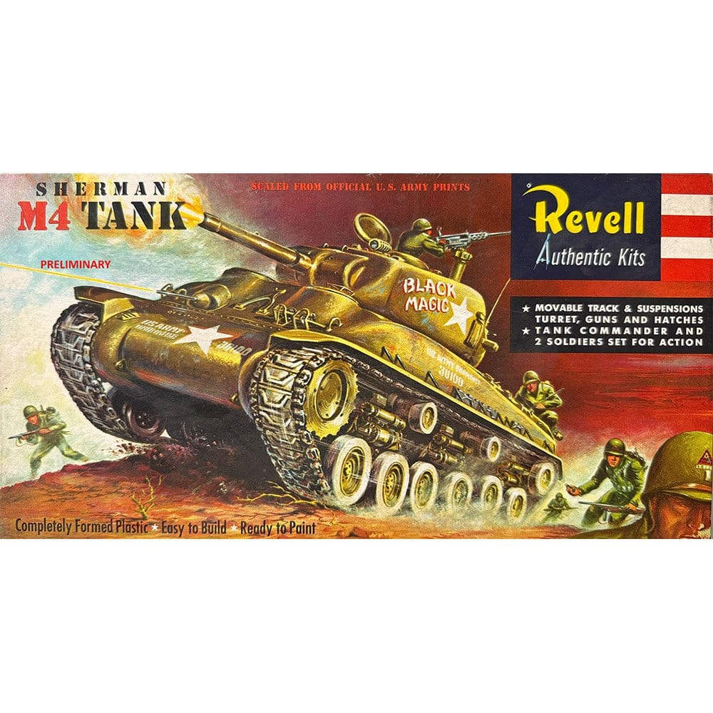 Revell 1/40 M4 Sherman Limited Edition Authentic Model Kit â€“ Plastic Model Kit [03369]
