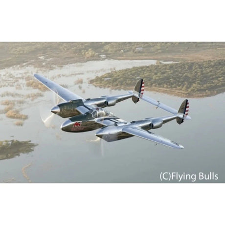 Revell 1/48 P - 38 Lightning: Flying Bulls 25th Anniversary Plastic Model Gift Set [05642] - Hobbytech Toys