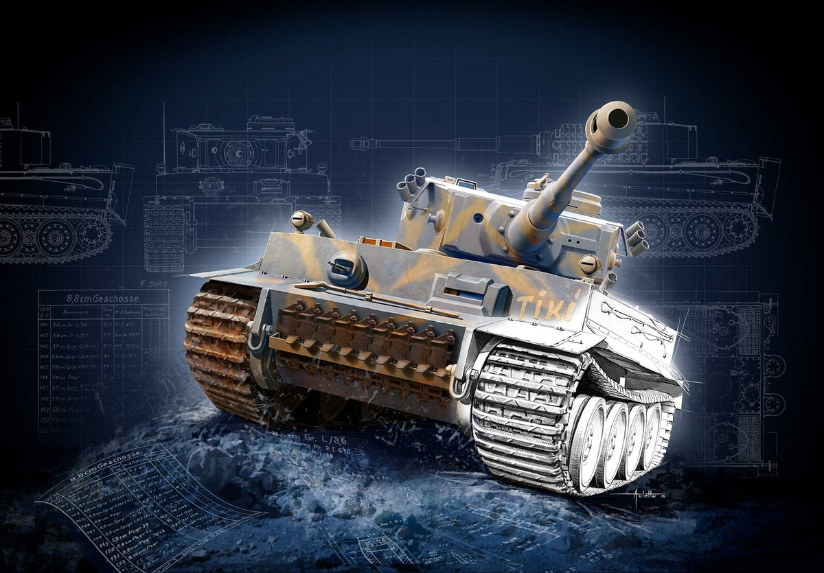 Revell 1/72 Tiger I Ausf. E Gift Set model kit 05609