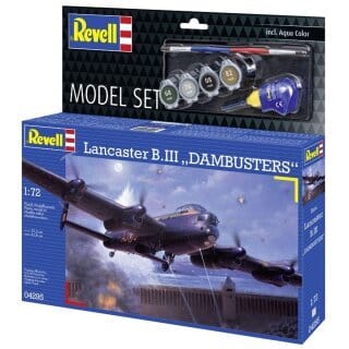 Revell 1/72 Lancaster B.III "DAMBUSTERS" Plastic Model Gift Set [64295] - Hobbytech Toys