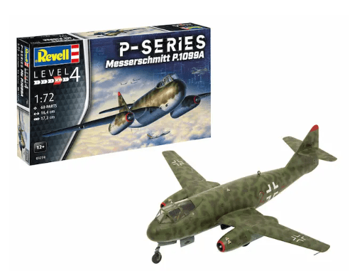 Revell 1/72 Messerschmitt P.1099A - P - Series Plastic Model Kit [03774] - Hobbytech Toys