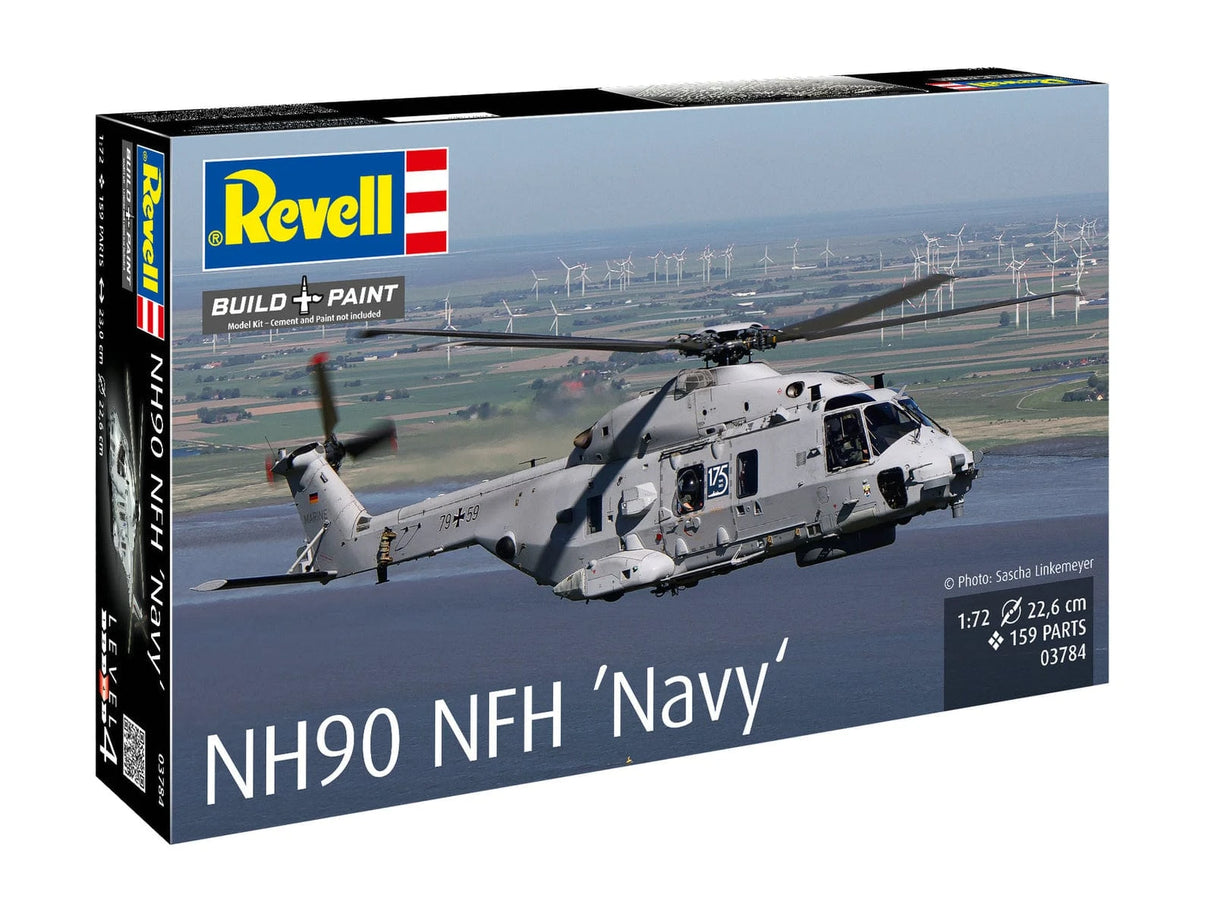 Revell 1/72 NH90 NFH Navy Helicopter Plastic Model Kit [03784]
