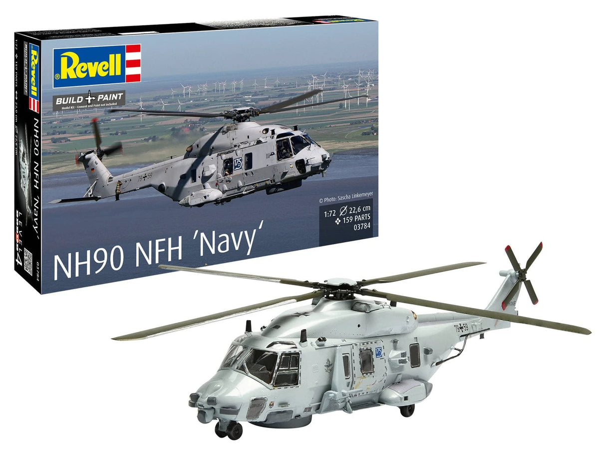 Revell 1/72 NH90 NFH Navy Helicopter Plastic Model Kit [03784]