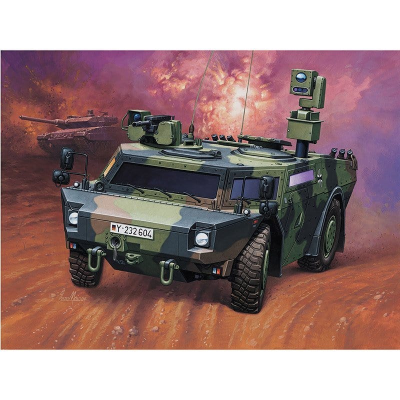 Revell 1/72 Spahwagen Fennek Armoured Vehicle Scaled Plastic Model Kit [03356] - Hobbytech Toys