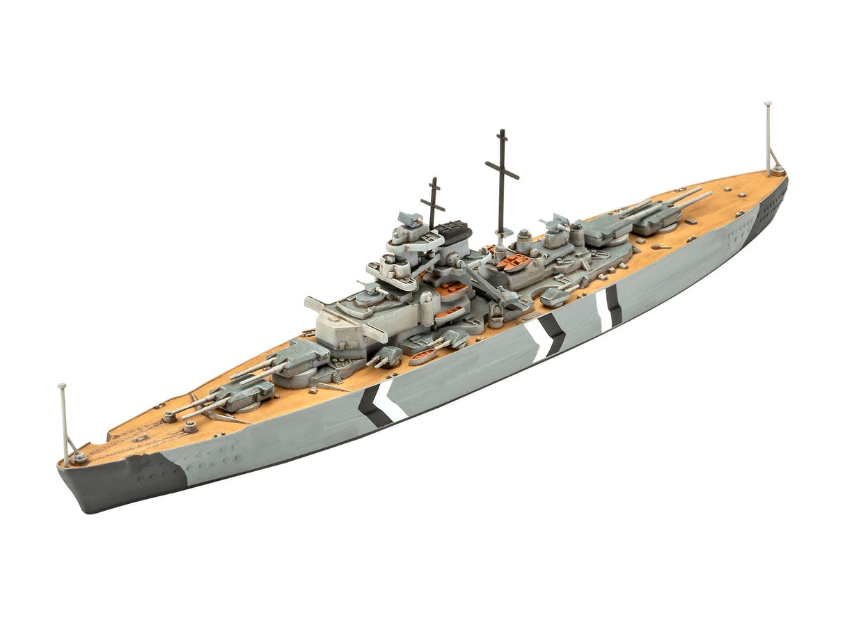 Revell 1/700 The Legendary Bismarck Plastic Model Gift Set [05637] - Hobbytech Toys