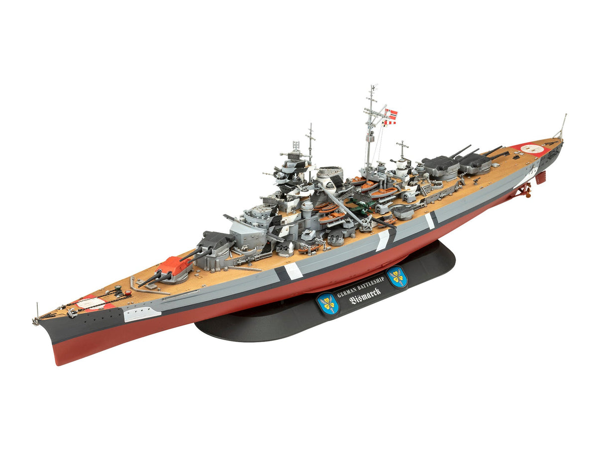 Revell 1/700 The Legendary Bismarck Plastic Model Gift Set [05637] - Hobbytech Toys