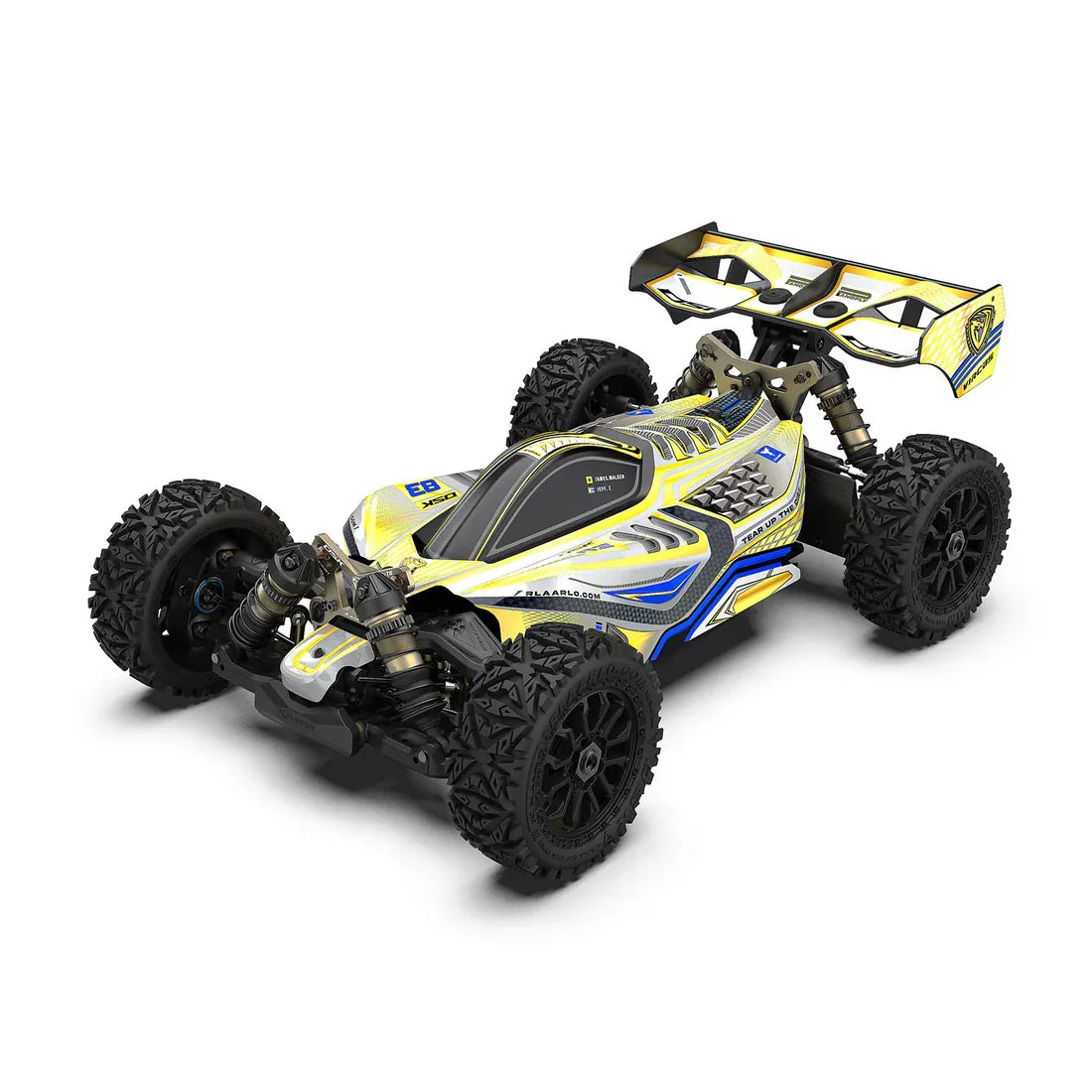 Rlaarlo 1/8 DSK Dragon Scale Knight Brushless RC Buggy - Blue / Yellow
